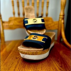 Michael Kors Navy Platform Wedge
